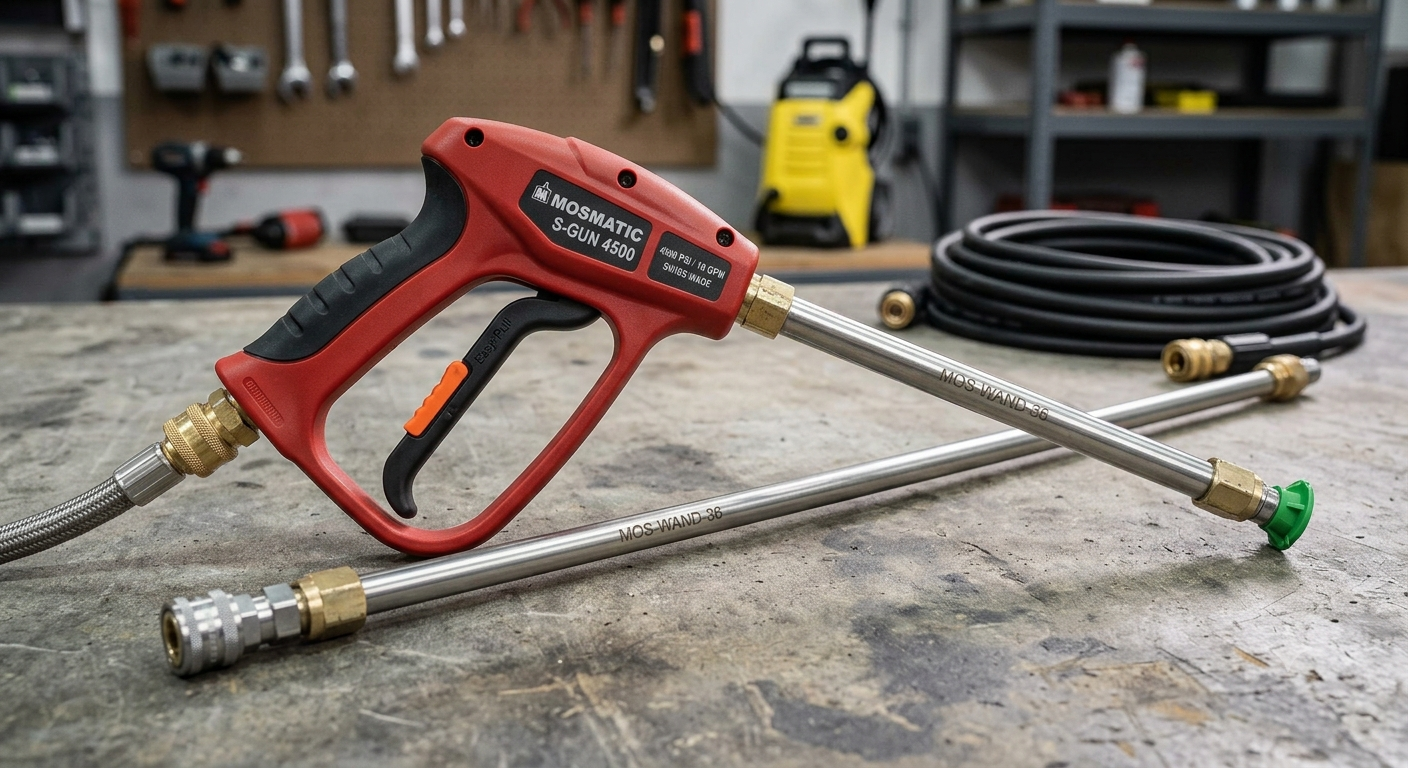 ForgeReach Pro 4500 Commercial Pressure Washer Gun & Dual-Lance Kit