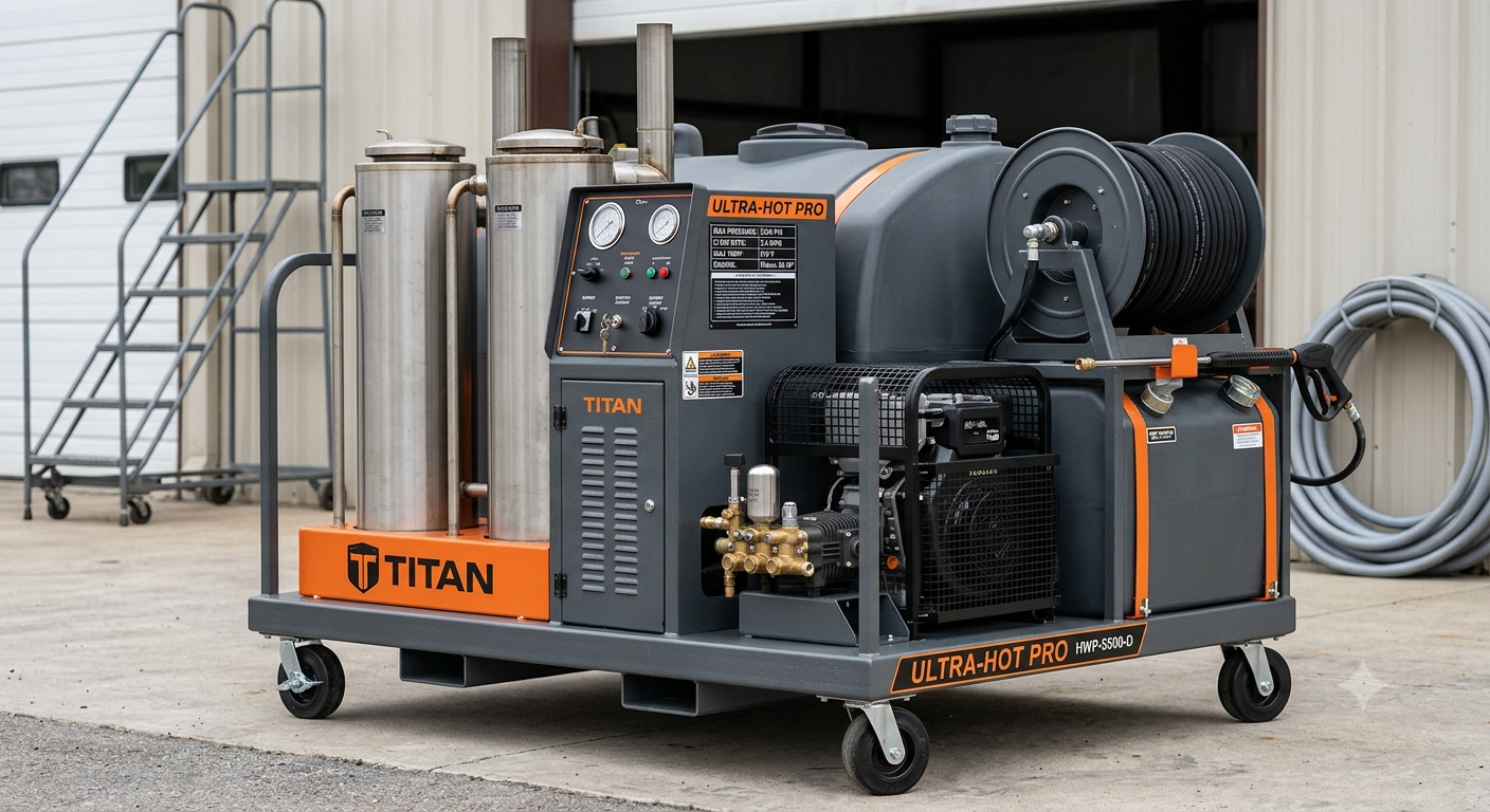 Titan Ultra-Hot Pro HWP-5600-D Industrial Hot-Water Pressure Washer