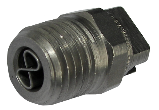 25-degree size 02 pressure washer nozzle with vane and 1/4-inch NPT connection, SKU 1/4 MEG 25 02
