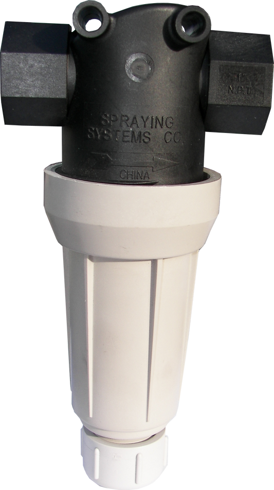 One-inch polypropylene pressure washer strainer, model AA430ML-1-PP-50