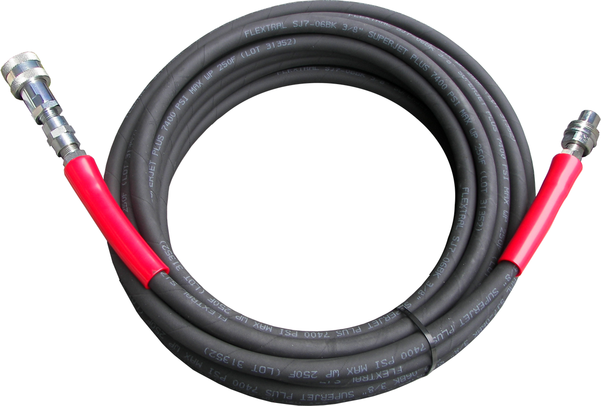 50-foot 3/8-inch 7400 PSI pressure washer hose assembly, model AHS830