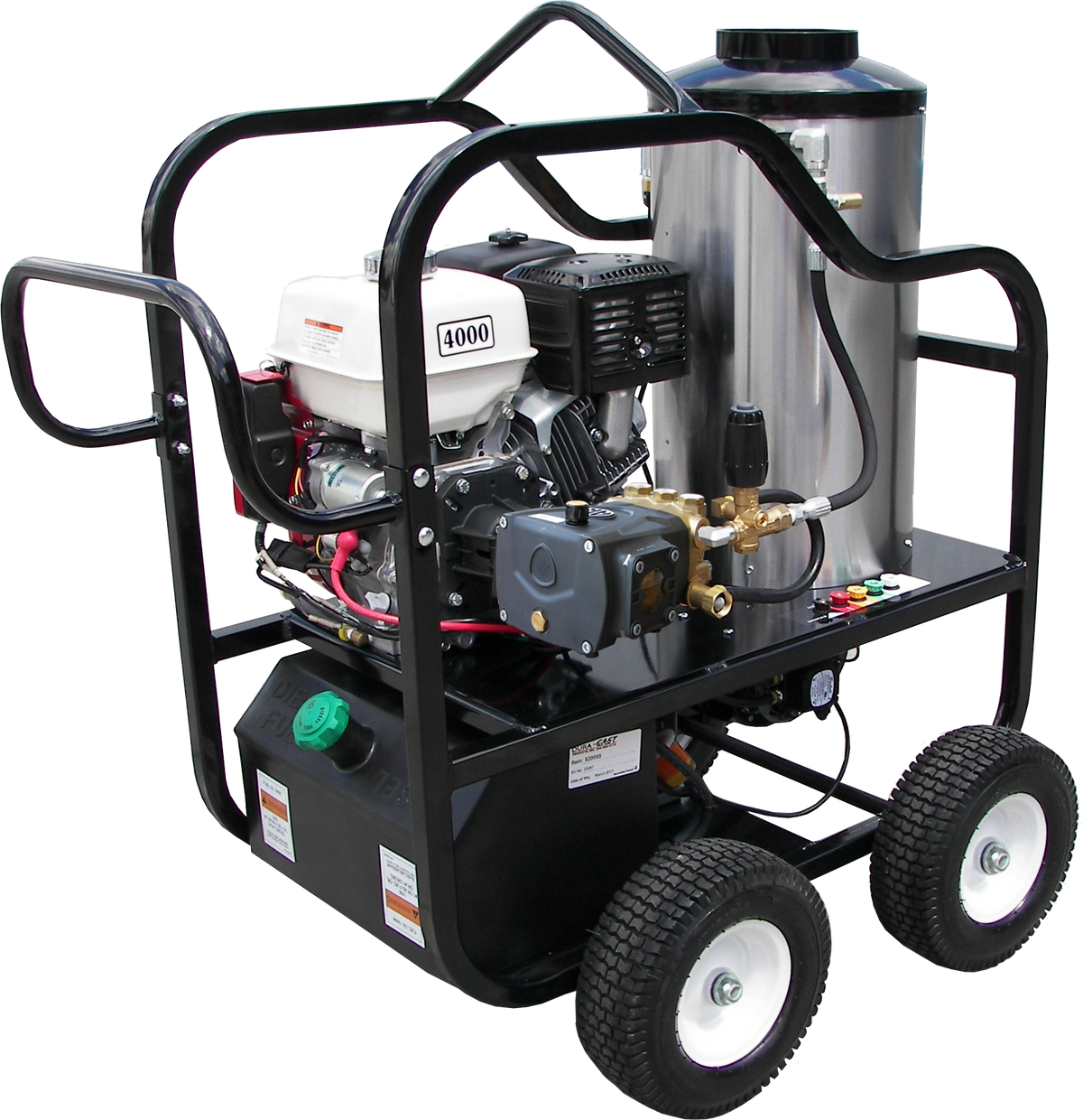Pressure-Pro 4012-10A Hot Shot Hot Water Gas Portable Pressure Washer — 4 GPM / 4,000 PSI product image