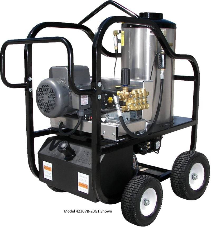 Pressure-Pro 4230VB-20G1 Hot Shot Hot Water Electric Pressure Washer — 4 GPM / 2,000 PSI