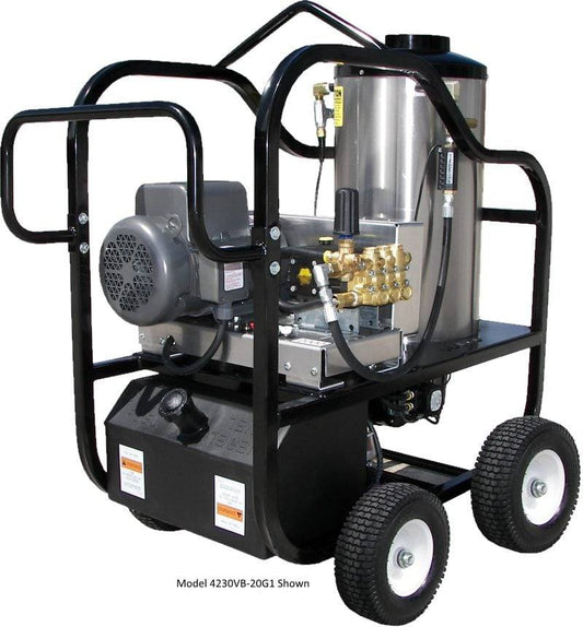Pressure-Pro 4230VB-20G1 Hot Shot Hot Water Electric Pressure Washer — 4 GPM / 2,000 PSI