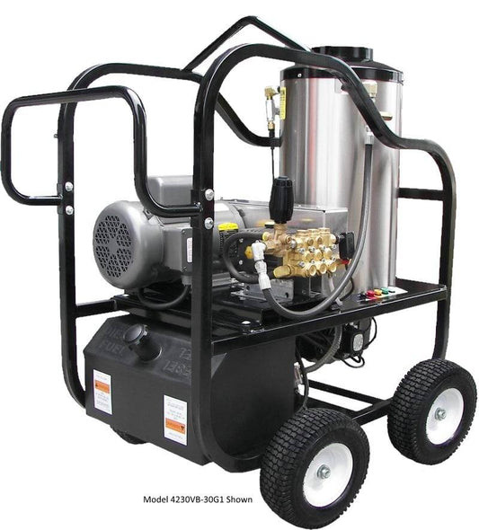 Pressure-Pro 4230VB-30G1 Hot Shot Hot Water Electric Pressure Washer — 4 GPM / 3,000 PSI