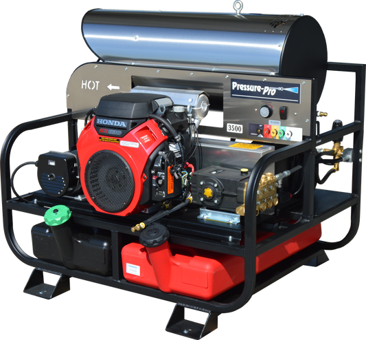 Pressure-Pro 6115PRO-20G Pro-Super Skid Hot Water Gas Skid Pressure Washer — 5.5 GPM / 3,500 PSI product image