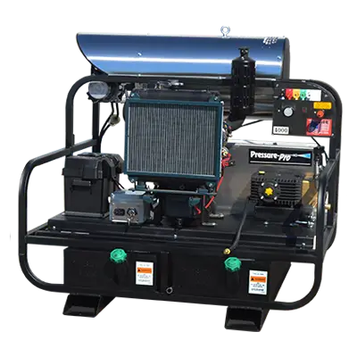 Pressure-Pro 8012PRO-40KLDG Pro-Super Skid hot water diesel pressure washer